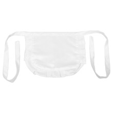 2Stk Weiße Geraffte -Schürze Für Frauen Lolita Kostüm