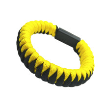22cm Regenschirm USB C Geflochtenes Armband Schwarz
