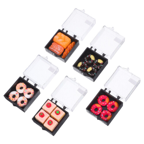 20Pcs Mini Dollhouse Cake Decorations Realistic Plastic