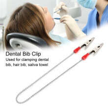 5er-Pack silberne Zahnspangen-Serviettenhalter mit flexibler Stahlkugelkette
