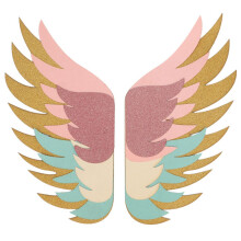 Unique Multi-Color Cake Wing Decoration Props for Wedding/Birthday - Type 3 UK
