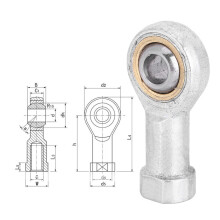 8 mm SI8t K Selbstschmierende Kugelgelenke für Maschinen – 2 Stück