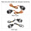2 Stück LED Motorrad-Lenkerleuchten, Griffblinker, Lenkerendstecker, Rot 4