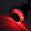 2 Stück LED Motorrad-Lenkerleuchten, Griffblinker, Lenkerendstecker, Rot 3