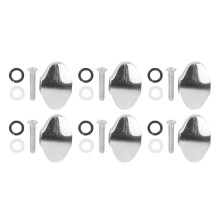 6 stuks stemmechanieken voor elektrische gitaar met schroeven en ringen