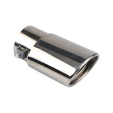 Universal Stainless Steel Car Exhaust Tip Straight Oval Muffler Tailpipe with Power Boost