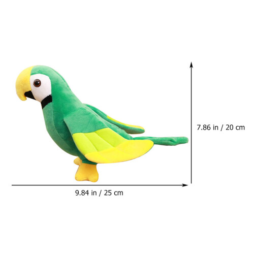 3Stück Plüsch Papagei Kuscheltier Gefüllte Vogel 2