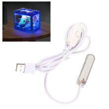 USB Liten Akvarium Vattenplantlampa Lätt Automatisk Reptiltank LED-lampor med USB-kontakt för