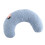 Soft Blue U-Shaped Pet Pillow for Comfort and Cervical Support 2