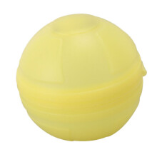 2 globos de agua de silicona reutilizables con luz para piscina y playa, amarillos