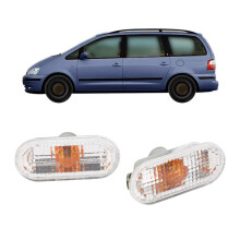 Replacement Pair of Side Indicator Light Housing for Seat Arosa White 1J5949117