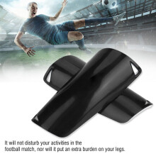 Espinilleras de fútbol para adultos y niños, 1 par, color negro, talla M