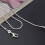 25St Silverfärgad Ormhalsband Kedja, Perfekt För Dam Herr 8