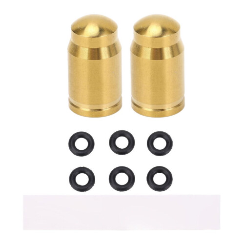 2er-Pack Ventilkappen aus Titanlegierung, Gold | Robuste, staubdichte Abdeckung 1