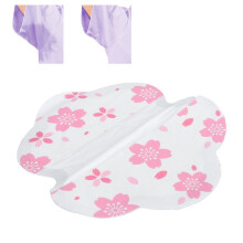 Lot de 20 coussinets absorbants unisexes pour aisselles, 12,5 x 13,5 cm, blancs
