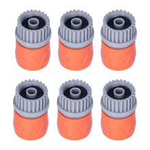 Conector rápido para manguera de jardín, rosca GHT de 3/4" para una fácil desconexión y conexión.