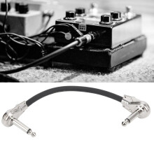 Gitarrpatchkabel Lågbrusig Rätvinklig 6,35 mm Effektpedaltråd Tillbehör
