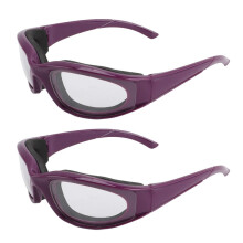 Gafas protectoras para cortar cebolla con esponja ABS y abrazadera de seguridad antisalpicaduras