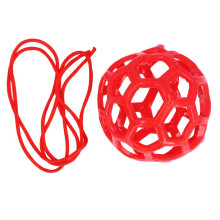 Hanging Rubber Horse Treat Ball Lightweight Soft Red for Home & Farm