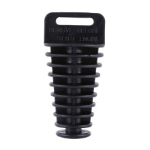 Pot d'échappement noir pour moto tout-terrain, quad et VTT 2/4 temps.