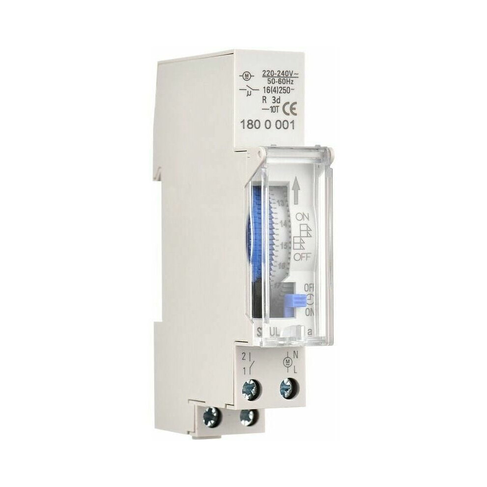 Compact Mechanical Timer Switch, Ideal For Appliance Control And Energy Saving, Supports 24 Hours Programmable With Anti-Jamming Performance Stability 9060116599189