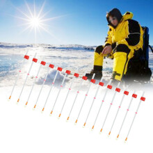 15 stuks mini-ijsvistips met duurzame verlengstangen van 130 mm voor wintervissen