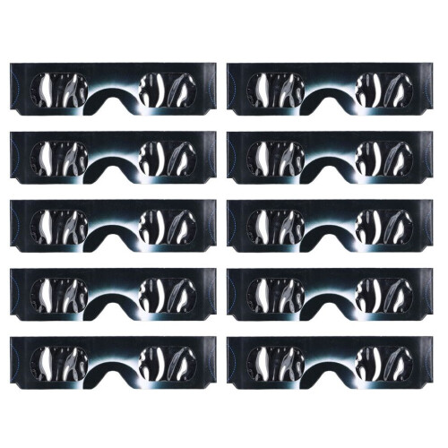 10 st solförmörkelseglasögon ögonskydd pappersfilter B-typ 1