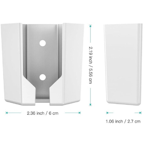 ABS-väggfäste för Ethernet-adapter, vit, 6x5,56x2,7cm 1