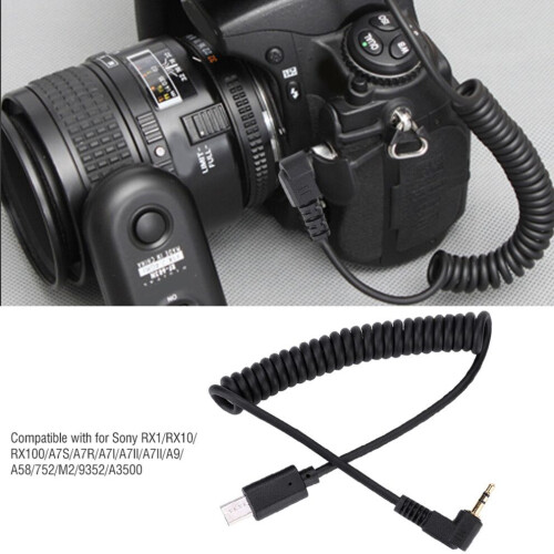 Flexibel RM-VPR1 S2 slutarkabel 3,5 mm/2,5 mm för Sony-kameror 2