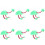 6 Stuks Flamingo Marionet Pluchen Dier Interactief 4