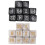 Numbered Dice Set: 20pcs Pearl White Black for Educational Games 2