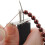 User-Friendly Red Bead Knotting Tool for Accurate Pearl Stringing 3