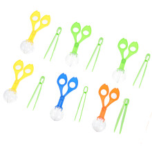 6 Sets Kinderschaar Clips Voor Buiten Insecten Vangen Met Pincet