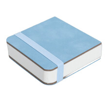 Draagbaar aquarelschetsboek met 30 vellen wit papier van 300 g/m², blauw.
