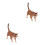 2 Pièces De Chat Factice Jouet Éducatif Statue Décoration 9