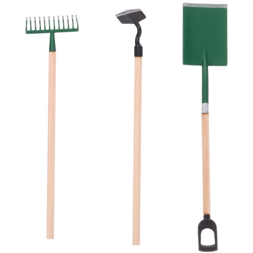 1 Set Gartengeräte Für Puppenhaus 1