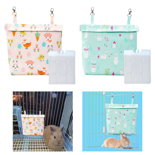 Hanging Ice Pack with Pouches For Small Pet Washable Cooling-B 2