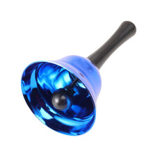 1St Metall Handglocke Tragbar Robust Blau Musikinstrument Spielzeug