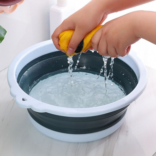 Hopfällbart handfat i plast 26x9,5x3,5cm Bärbart för resor och sovsal