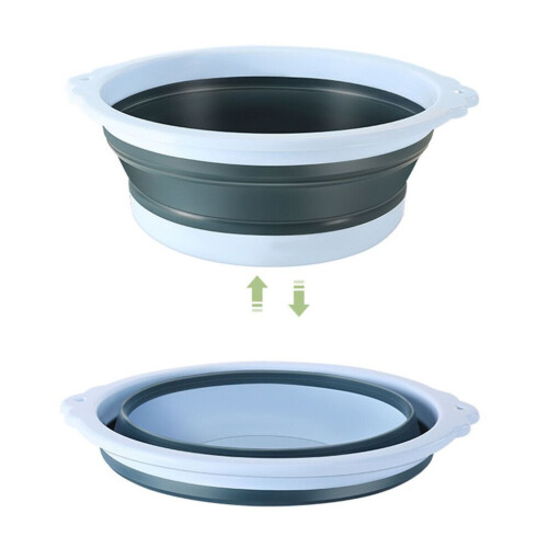 Hopfällbart handfat i plast 26x9,5x3,5cm Bärbart för resor och sovsal 2