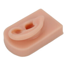 Silikonmodell för höger öra för piercingövning och örhängesdisplay – mörk, 8x5x3,7 cm