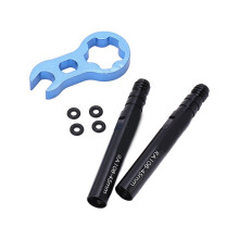 Kit extensor de válvula de neumático RISK de 45 mm, extensión de vástago de válvula francesa para bicicleta