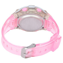 Reloj deportivo digital para niños, color rosa, 65 mAh, resistente al agua, multifunción.