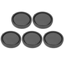 Set van 5 plastic lensdoppen voor Sony E-mount systeemcamera's