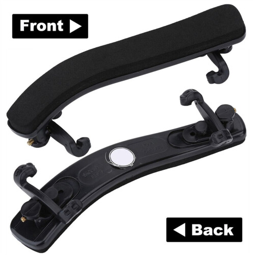 Durable Adjustable Comfortable Black Rubber Shoulder Rest Pad Holder for Violin 3/4 4/4 2