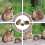 3Stk Simulation Dornschwein Modell Kinder Lernspielzeug 11