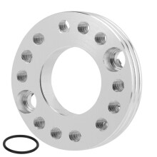 Adaptateur d'entretoise de carburateur 28 mm pour moteur XR50 - Argent 14 positions