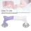 Patchwork liniaalhouder met 30 antislip rubberen matjes, paars en wit 4