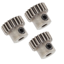 3PCS Steel Powder Alloy Motor Gear M0.6 3.175mm Bore 21T Replacement