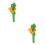 2 Unidades Para Halloween Robot Verde 5